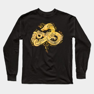 Autism Acceptance Dragon (Gold) Long Sleeve T-Shirt